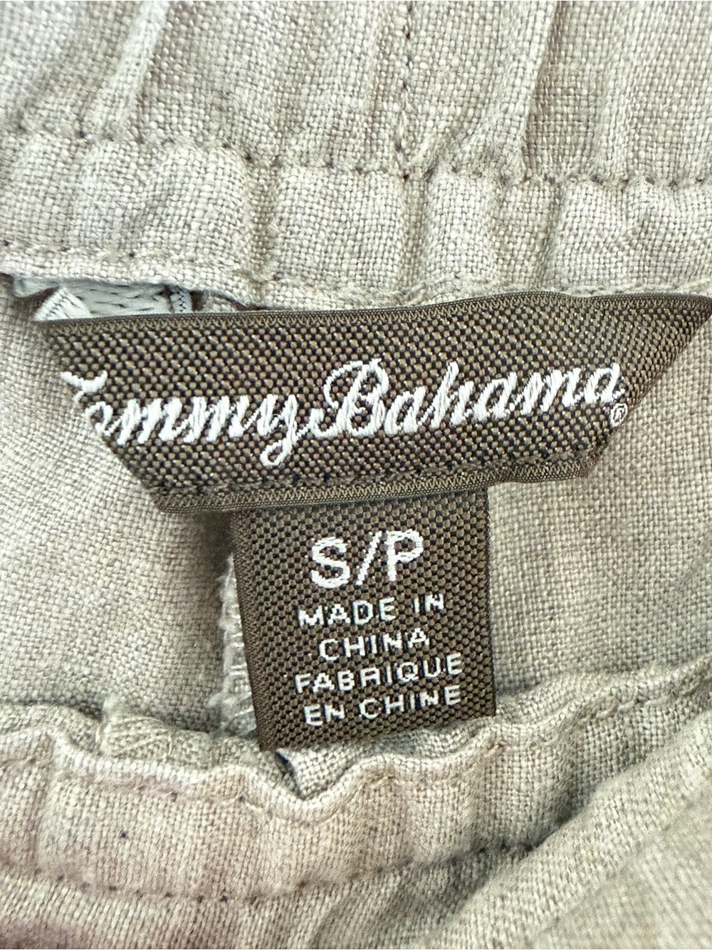 Tommy Bahama 100% Linen Drawstring Wide Leg Pants Womens Small Pull On Beige - Picture 7 of 10